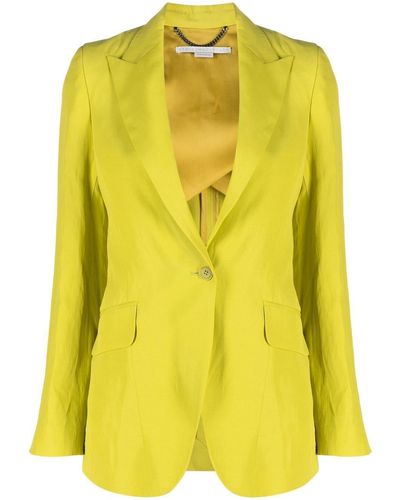 Stella McCartney Blazer de vestir con botones - Amarillo