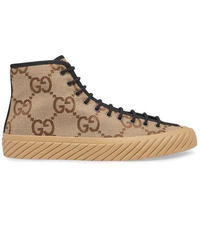 Gucci Maxi GG High-top Sneakers - Brown