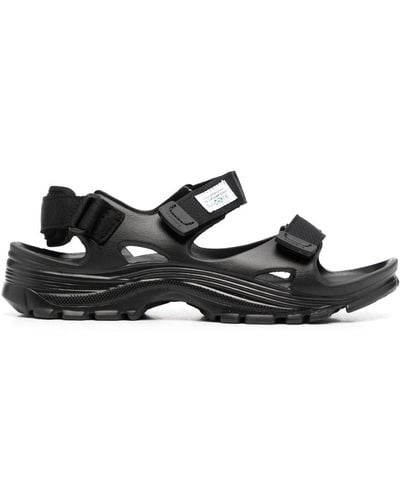 Suicoke Wake Moulded Touch-strap Sandals - Black
