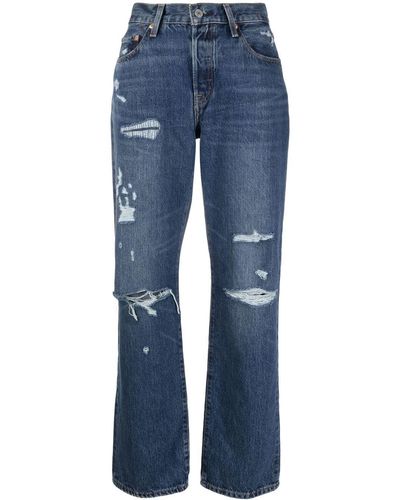 Levi's 501® 90s Distressed-Jeans - Blau