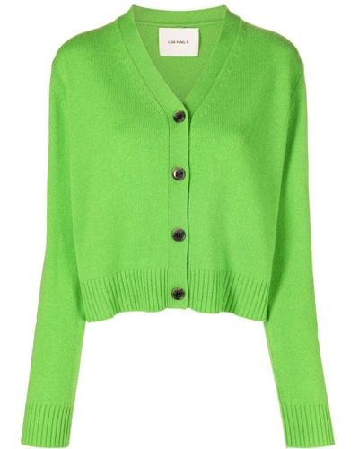 Lisa Yang Marion Cropped Cashmere Cardigan - Green