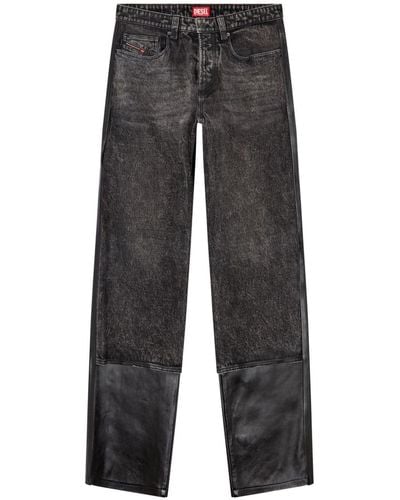 DIESEL Gerade P-Bretch Jeans - Grau