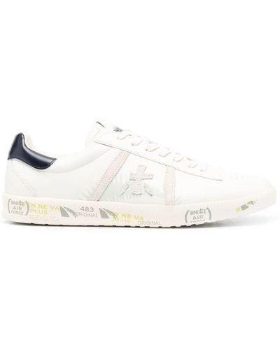 Premiata Andy Sneakers Met Logopatch - Wit