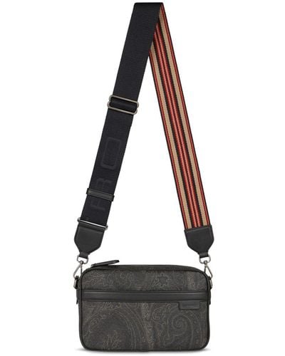 Etro Paisley Bandana-print Shoulder Bag - Black