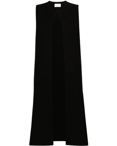 The Row Leendina Cashmere Coat - Black