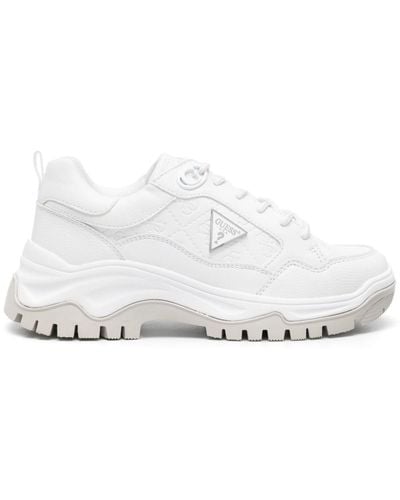 Guess USA Zaylin panelled chunky sneakers - Blanco