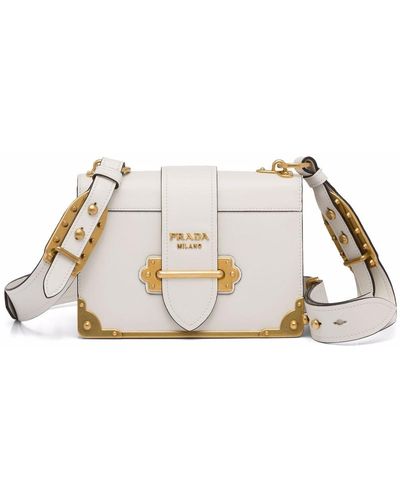 Prada white hotsell cahier bag