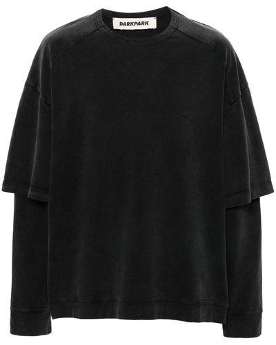 DARKPARK Theo レイヤード Tシャツ - ブラック