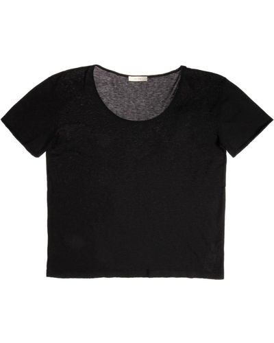 The Row Cotton-cashmere Blend T-shirt - Black