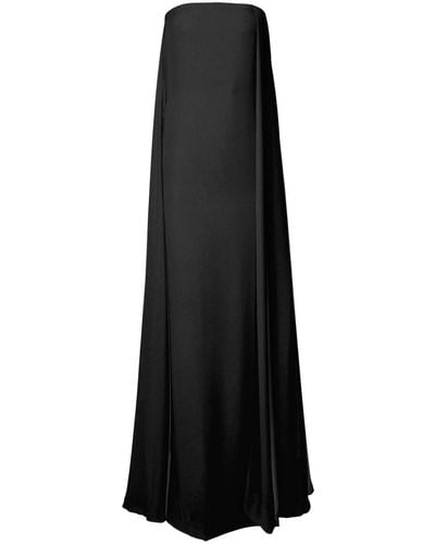 Carolina Herrera Strapless Column Gown - Black