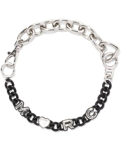 Marc Jacobs Heart-chain Necklace - Metallic