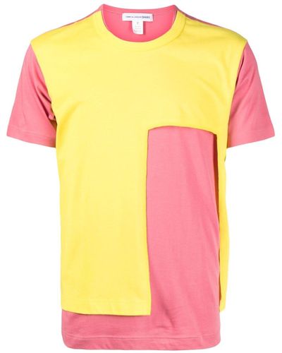 Comme des Garçons T-Shirt im Layering-Look - Pink