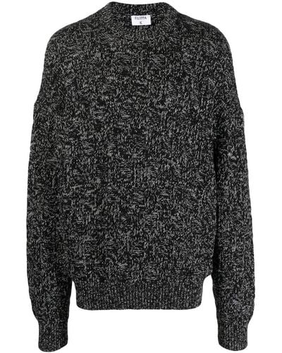 Filippa K Long-sleeve Knitted Sweater - Black