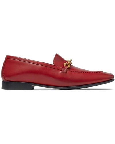 Jimmy Choo Diamond Tilda Leather Loafers - Red