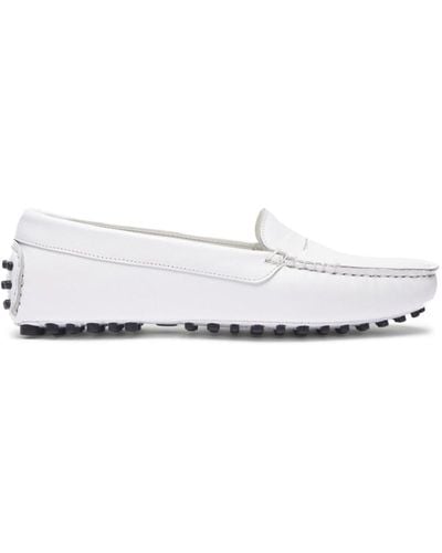 SCAROSSO Ashley Calf-leather Loafer - White