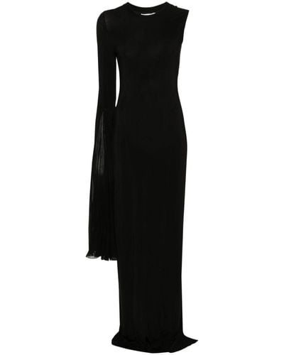 Nensi Dojaka Asymmetric-Design Dress - Black