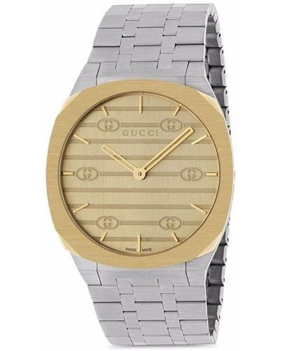 Gucci 25h 34mm Horloge - Wit