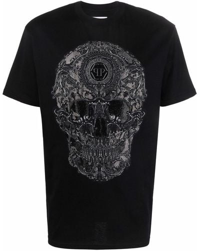 Philipp Plein Baroque Skull-print T-shirt - Black