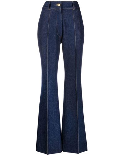Patou Tailored Flared Pants - Blue