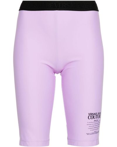 Versace Jeans Couture Culottes de ciclismo Warrant - Morado