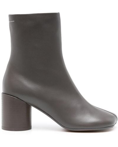 MM6 by Maison Martin Margiela Anatomic 70mm Ankle Boots - Grey