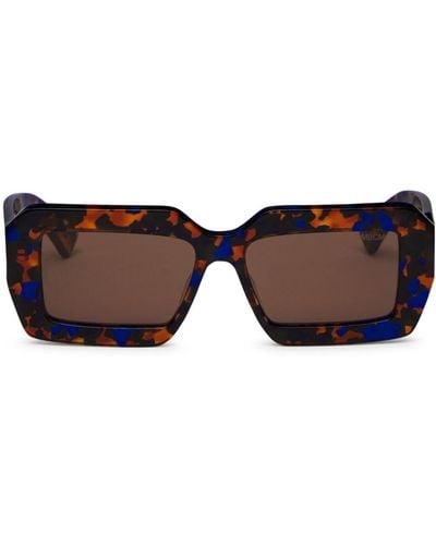 Marcelo Burlon Chilensis Rectangle-frame Sunglasses - Brown
