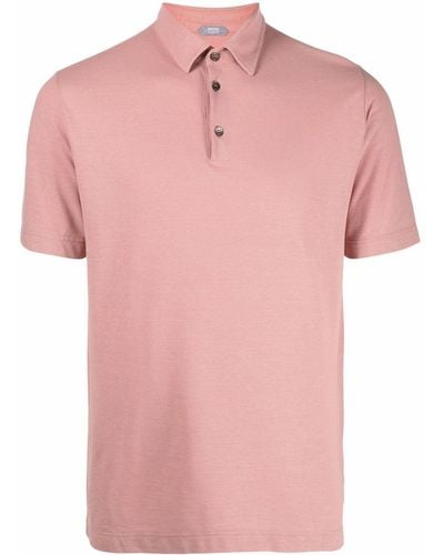 Zanone Klassisches Poloshirt - Pink