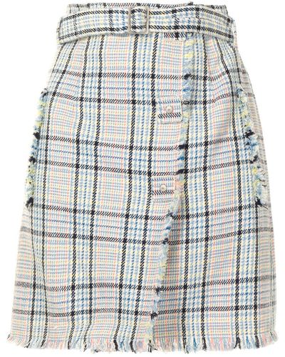 PORTSPURE Checked Mini Skirt - Multicolour