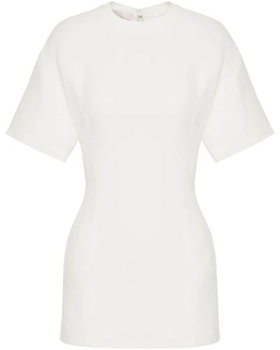 Valentino Garavani Crepe Couture Short-sleeve Minidress - White