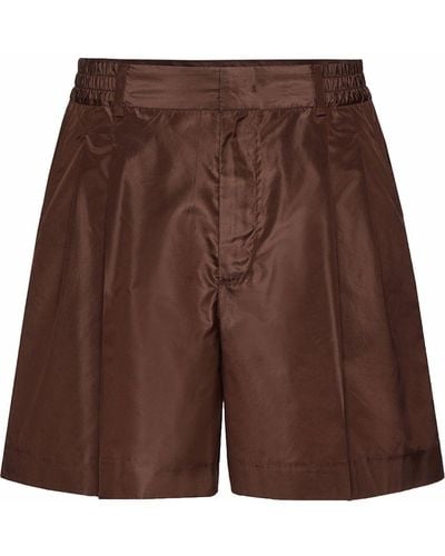 Valentino Garavani Pressed-crease Tailored Shorts - Brown