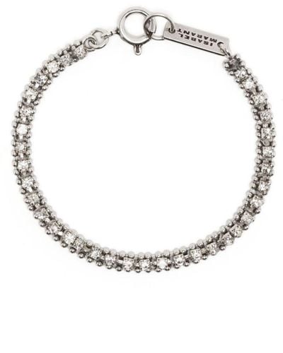 Isabel Marant Crystal-embellished Chain Bracelet - Metallic