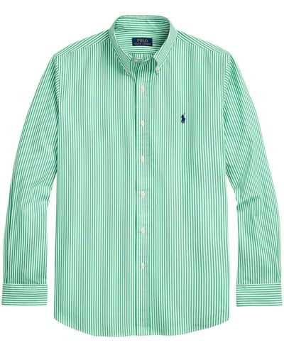 Polo Ralph Lauren Chemise rayée à logo brodé - Vert