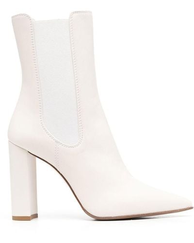 Le Silla Megan 110mm Block-heel Ankle Boots - White