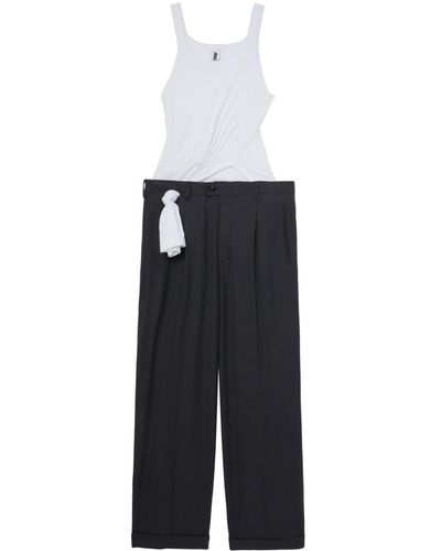 Magliano Tank Top Wool Jumpsuit - White