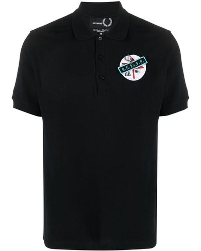 Fred Perry Poloshirt Met Logopatch - Zwart