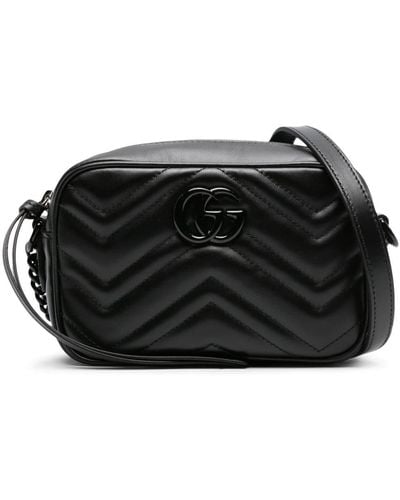 Gucci Mini GG Marmont shoulder bag - Schwarz