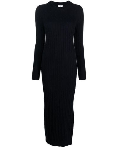 Filippa K Long-sleeve Ribbed-knit Dress - Black