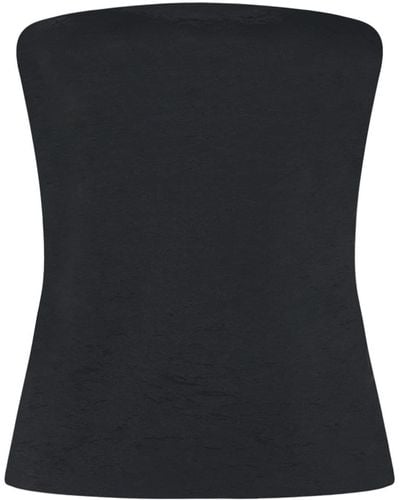 Rosetta Getty Haut bustier en maille à design stretch - Noir
