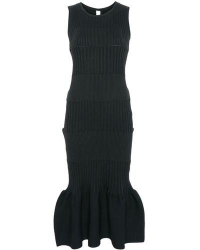 CFCL Fluted Mermaid Dress - Black