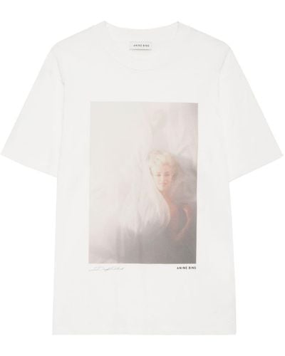 Anine Bing Lili T-shirt Van Biologisch Katoen - Wit