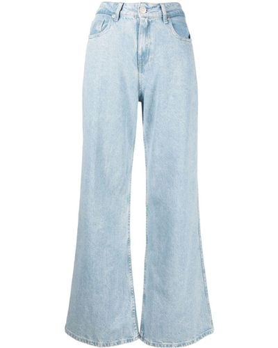Bimba Y Lola Mid-rise Wide-leg Jeans - Blue