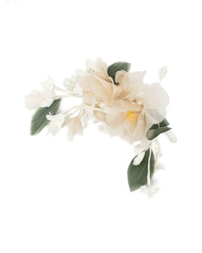 Philosophy Di Lorenzo Serafini Broche con diseño floral - Blanco