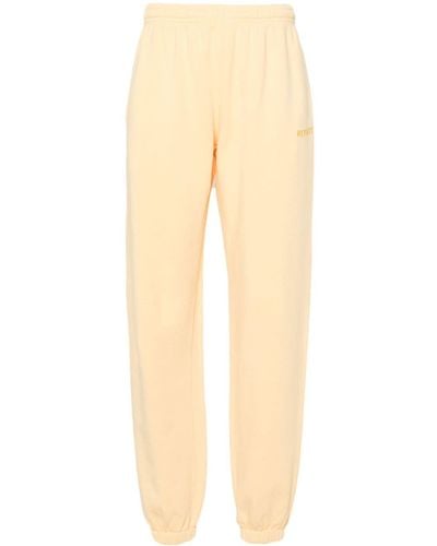 ROTATE BIRGER CHRISTENSEN Logo-embroidered Track Trousers - Natural
