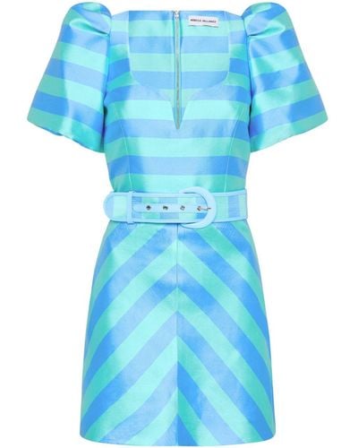 Rebecca Vallance Seychelles Striped Minidress - Blue