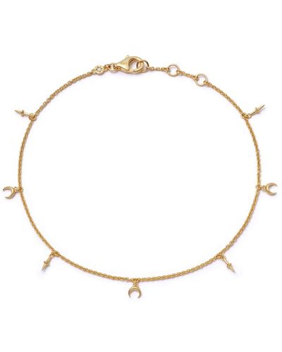 Astley Clarke Luna Crescent Station Anklet - Natural