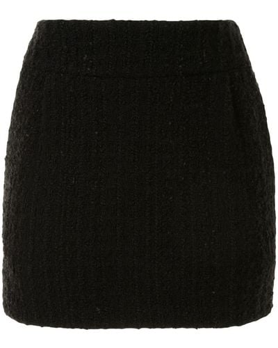 Alexandre Vauthier Tweed Mini-rok - Zwart