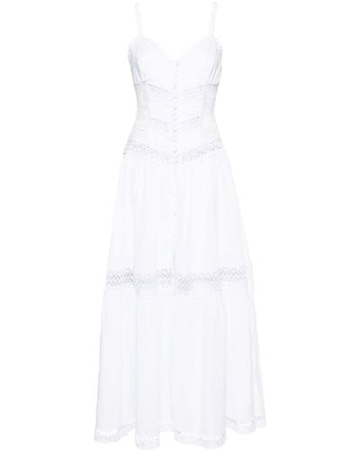 Charo Ruiz Tiana Kleid mit Spitze - Weiß