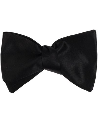 Giorgio Armani Adjustable-fit Silk Bow Tie - Black