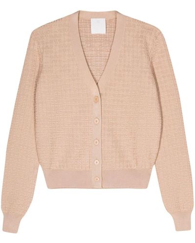 Givenchy Cardigan à logo 4G en jacquard - Neutre