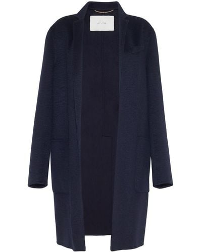 Adam Lippes Gina Open-front Cashmere Coat - Blue